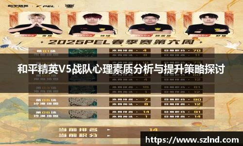 和平精英V5战队心理素质分析与提升策略探讨